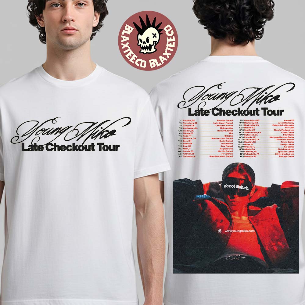 Young Miko Late Checkout Tour 2026 North America - Adult & Kids T-Shirts, Sweatshirts & Hoodies apparel design preview 1