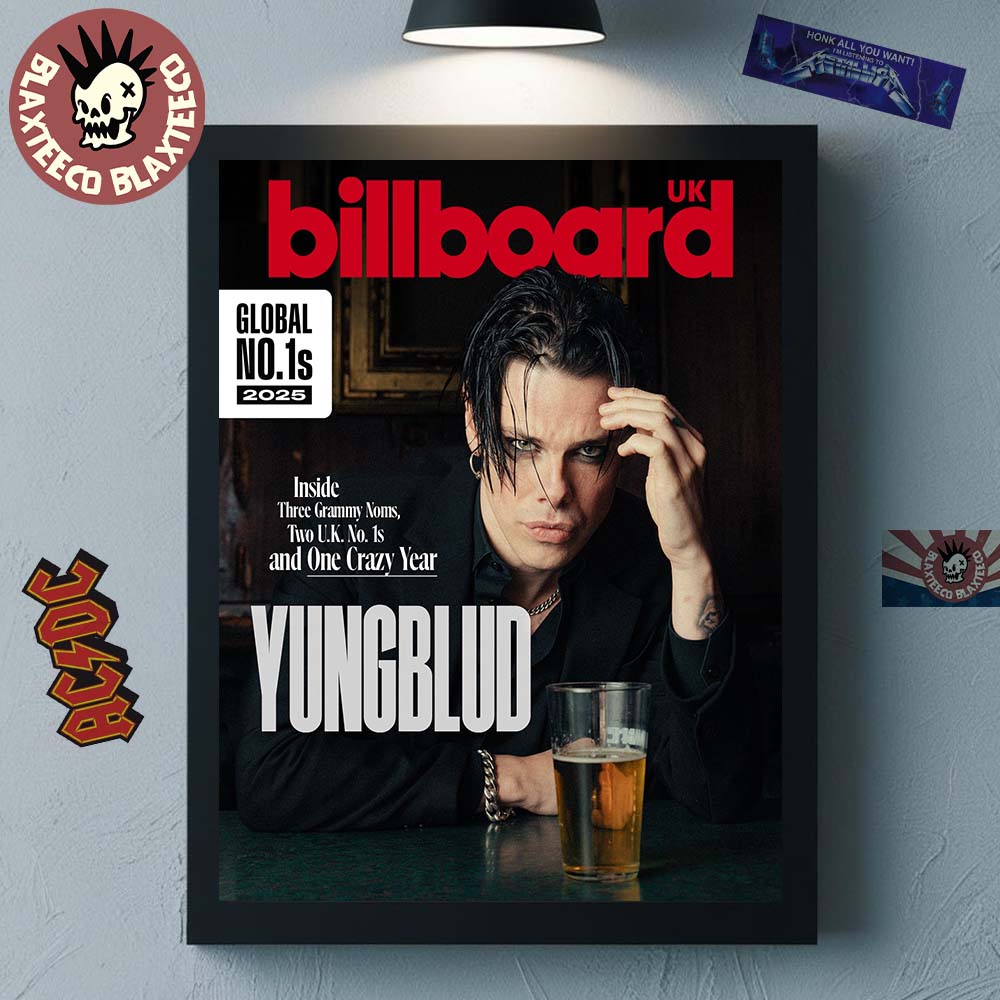 Yungblud On The Cover Of Billboard UK Global No 1s - Adult & Kids T-Shirts, Sweatshirts & Hoodies apparel design preview 1