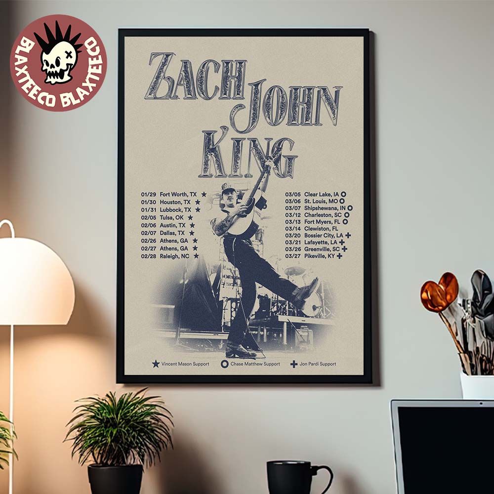 Zach John King Spring Shows North American 2026 City - Adult & Kids T-Shirts, Sweatshirts & Hoodies apparel design preview 1