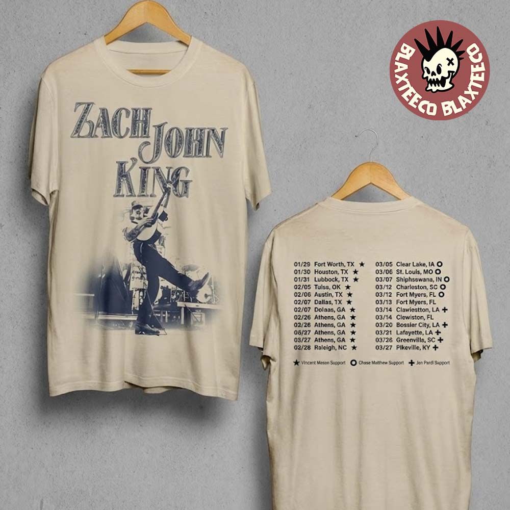 Zach John King Spring Shows North American 2026 City - Adult & Kids T-Shirts, Sweatshirts & Hoodies apparel design preview 1