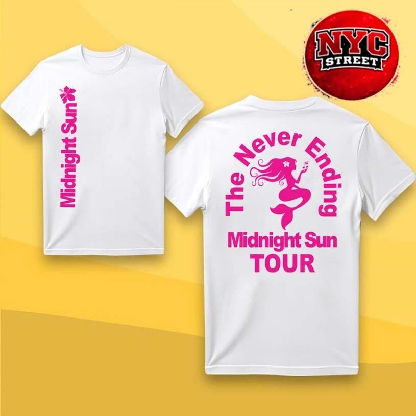 Zara Larsson Midnight Sun Never Ending Tour 2026 Two - Adult & Kids T-Shirts, Sweatshirts & Hoodies apparel design preview 1