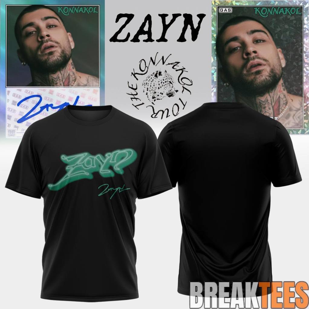 Zayn Malik The Konnakol Tour 2026 - Adult & Kids T-Shirts, Sweatshirts & Hoodies apparel design preview 1