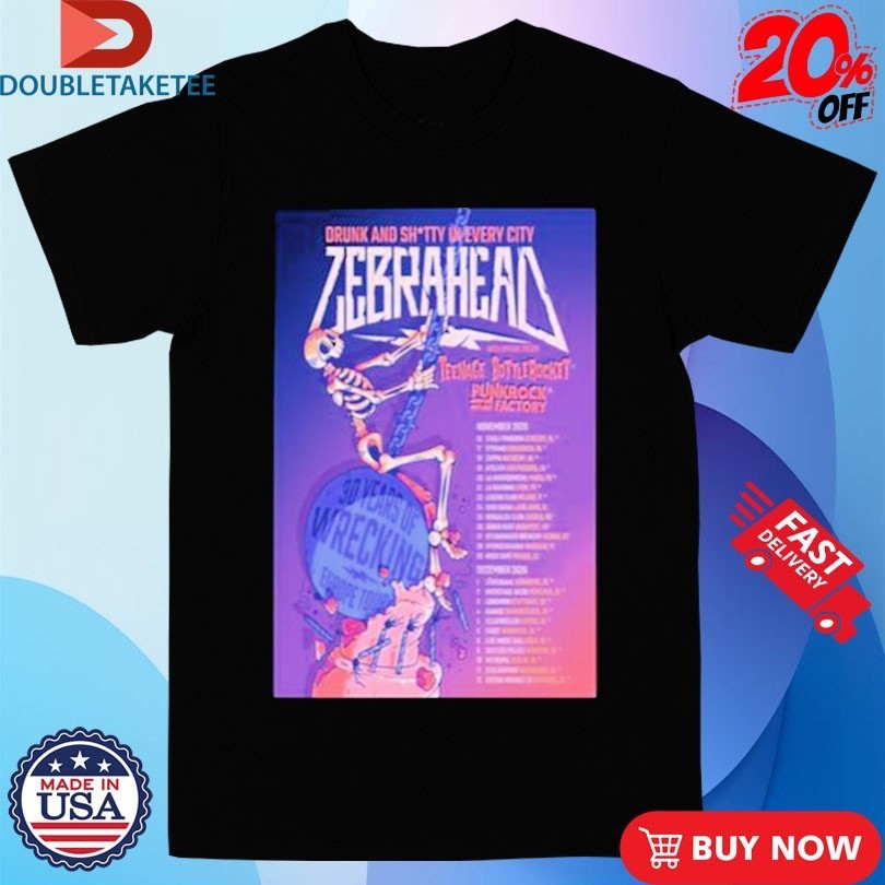 Zebrahead November December Tour 2026 Dates - Adult & Kids T-Shirts, Sweatshirts & Hoodies apparel design preview 1