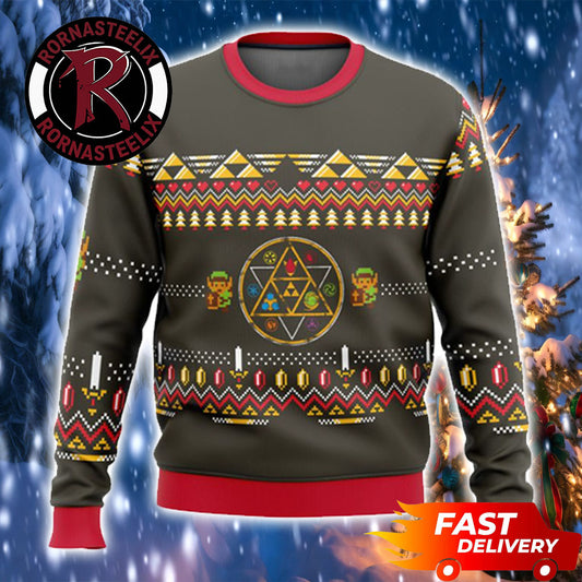 Zelda Rubies Treasure Legend Of Zelda Ugly Christmas Sweater - Gift Idea product image