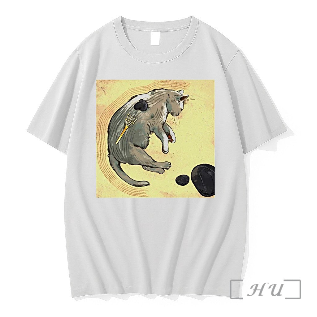 Zen Garden Kitty Art Sweater Jpg - Adult & Kids T-Shirts, Sweatshirts & Hoodies apparel design preview 1