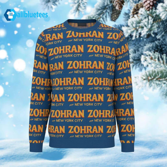 Zohran For York City Ugly Christmas Sweater - Gift Idea product image