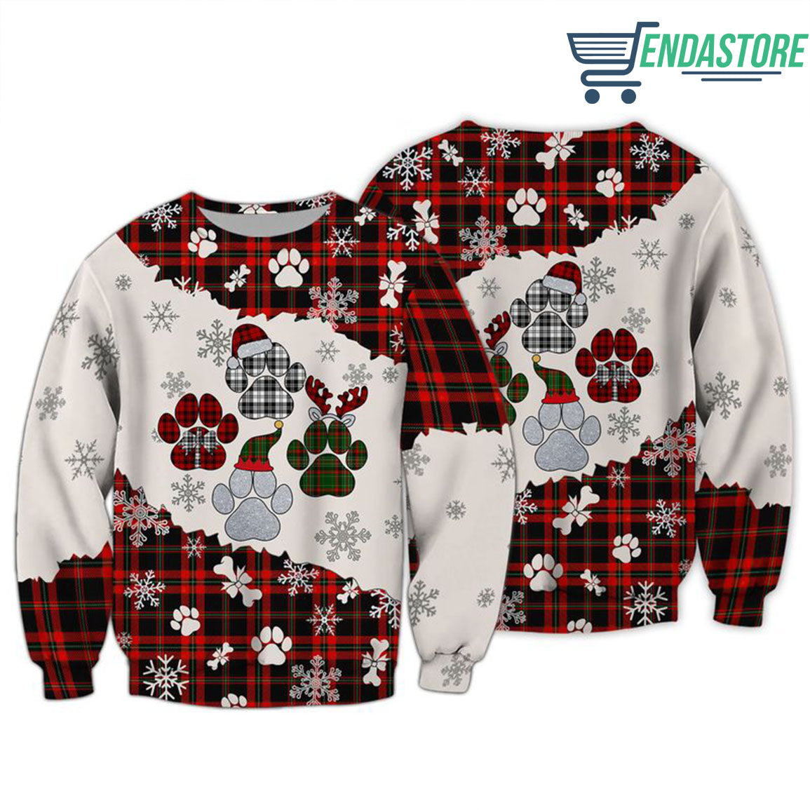 Paws Christmas 3D 3D Christmas Sweater - Holiday Gift product image