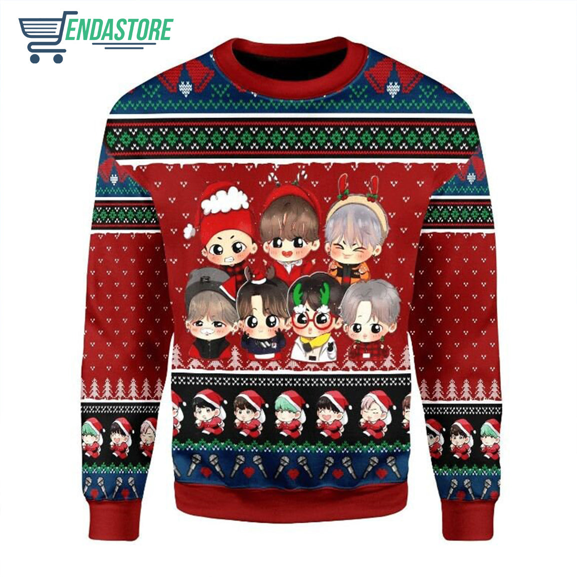 BTS Band 3D Christmas Sweater - Holiday Gift product image