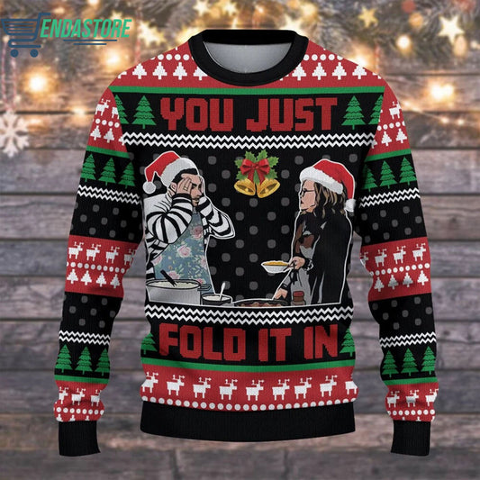 You just fold it in 3D Ugly Christmas Sweater - Holiday Gift product image 2