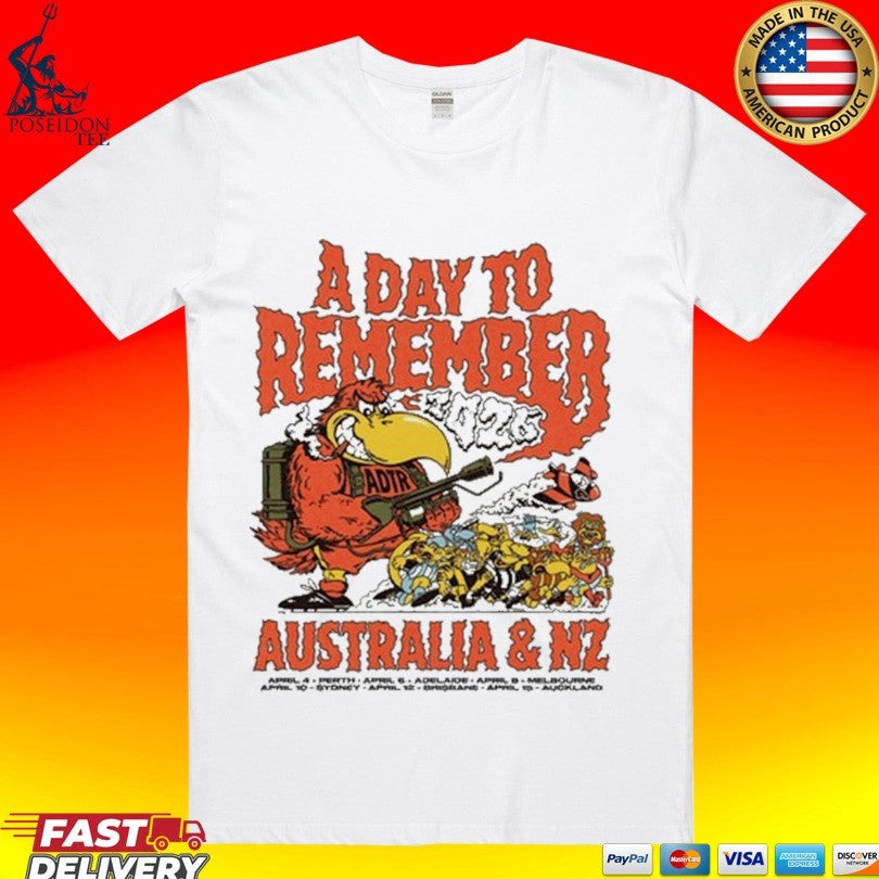 A Day To Remember Big Rock Tour April 2026 In - Adult & Kids T-Shirts, Sweatshirts & Hoodies apparel design preview 1