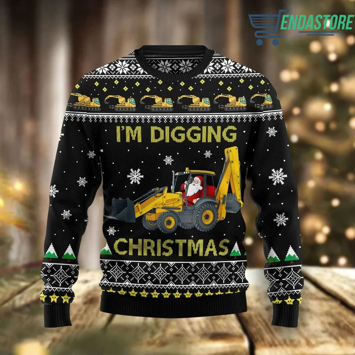 Santa i’m digging 3D Christmas Sweater - Holiday Gift product image