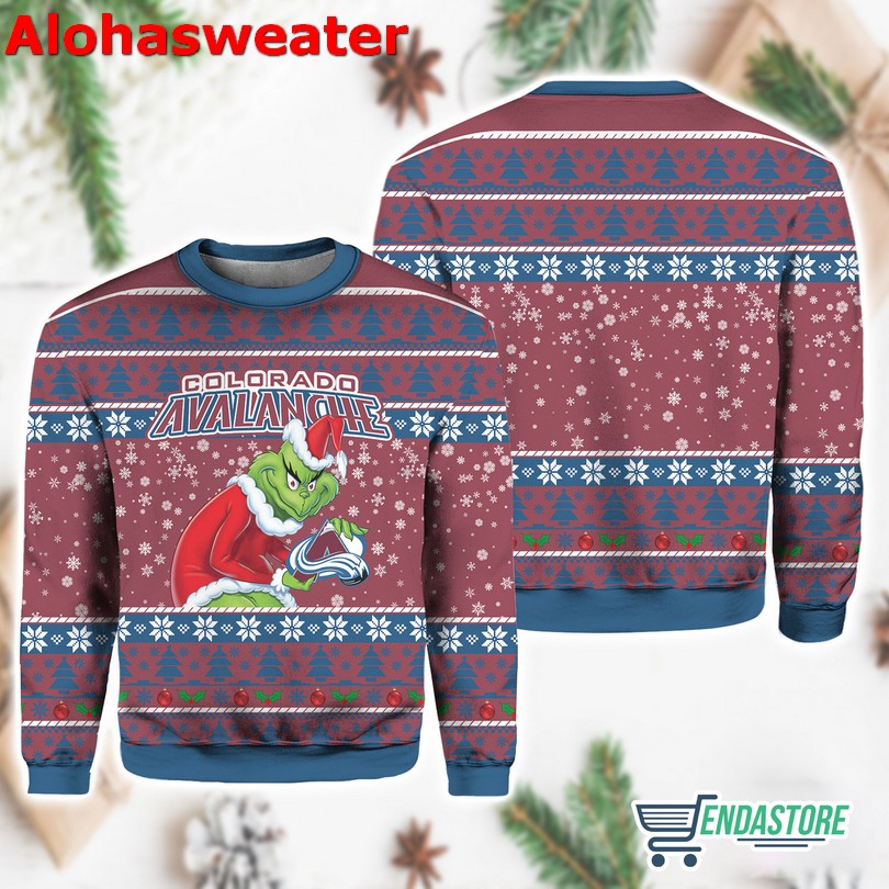Aalanche Hockey Grnch Ugly Christmas Sweater - Holiday Gift product image 3