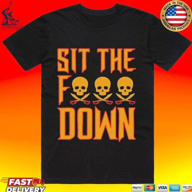 Aj Burnett Sit The F Down - Adult & Kids T-Shirts, Sweatshirts & Hoodies apparel design preview 1