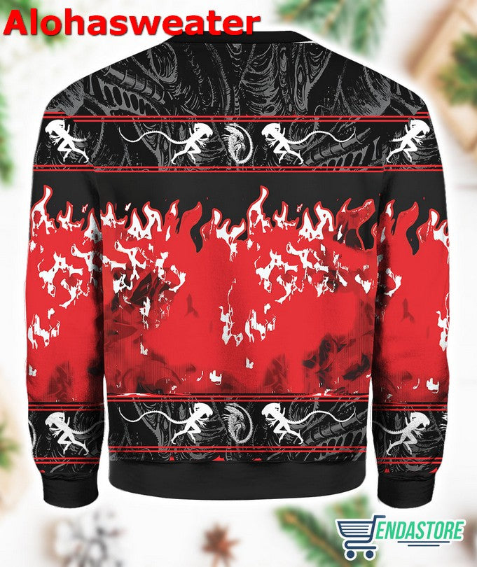 Alien Xenomorph Ugly Christmas Sweater - Holiday Gift product image 2