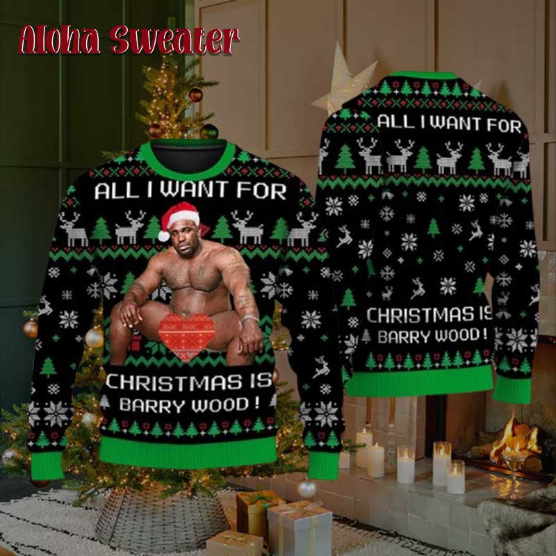Animated Barry Wood Have A Merry Ugly Christmas Sweater - Holiday Gift product image 3