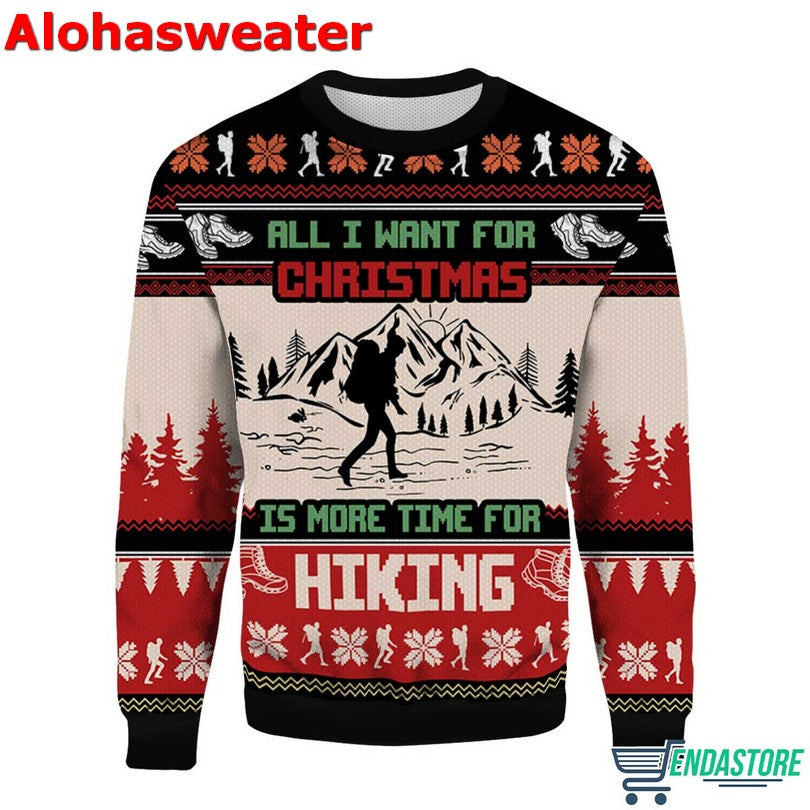 All I Want For Christmas Is More Time For Fishing Ugly Christmas Sweater - Holiday Gift product image 2