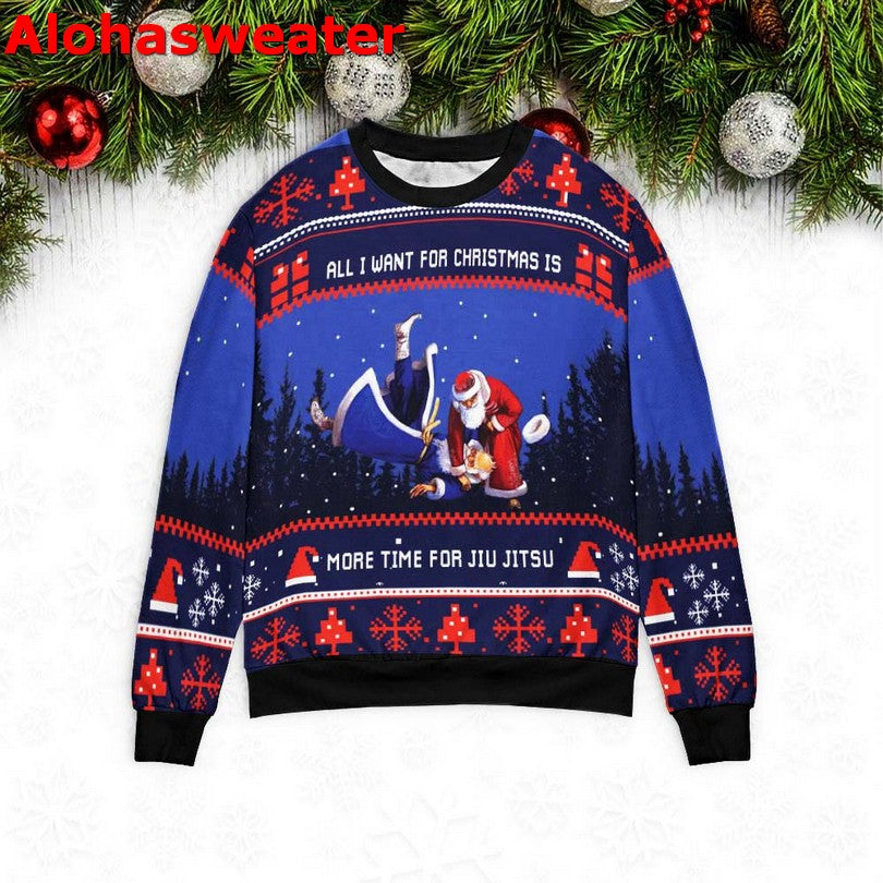 All I Want For Christmas Is More Time For Softball Ugly Christmas Sweater - Holiday Gift product image 4