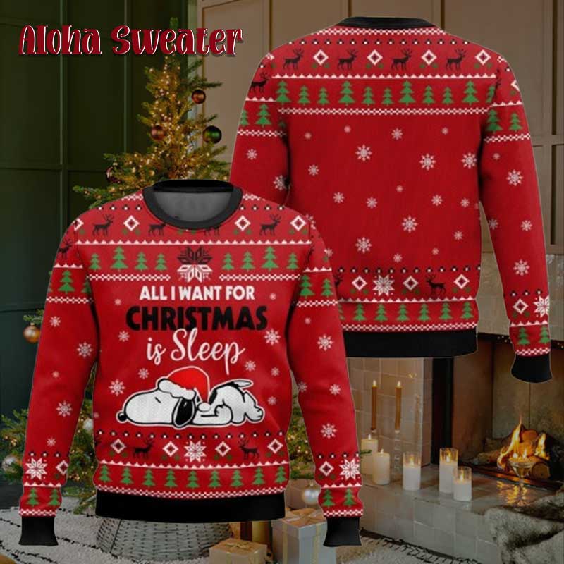 Baloon Charlie And Snoopy Ugly Christmas Sweater - Holiday Gift product image 2