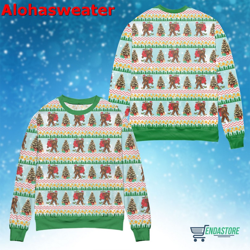 Amazing bigfoot Ugly Christmas Sweater - Holiday Gift product image