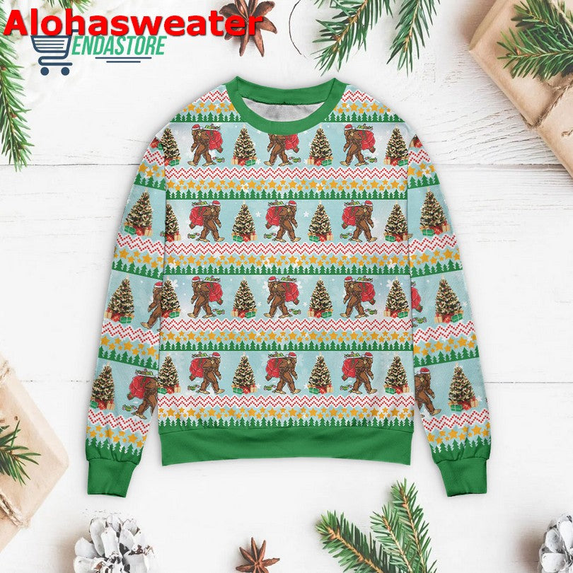 Amazing bigfoot Ugly Christmas Sweater - Holiday Gift product image 3