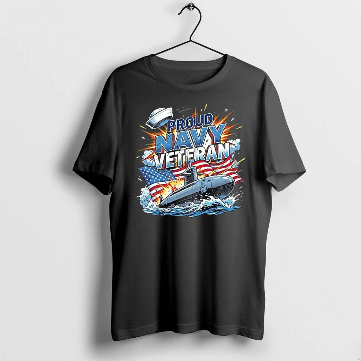 America Submarine Proud Navy Veteran 0 Sweater - Adult & Kids T-Shirts, Sweatshirts & Hoodies apparel design preview 1