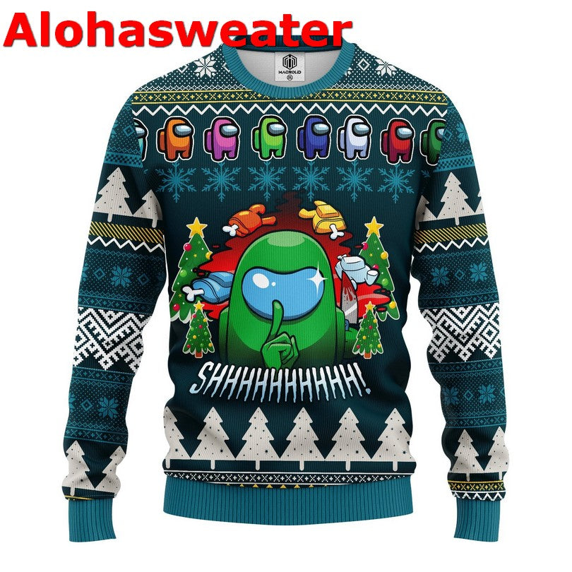 Animal Brodolf The Red Nose Gainzdeer Gym Ugly Christmas Sweater - Holiday Gift product image 5