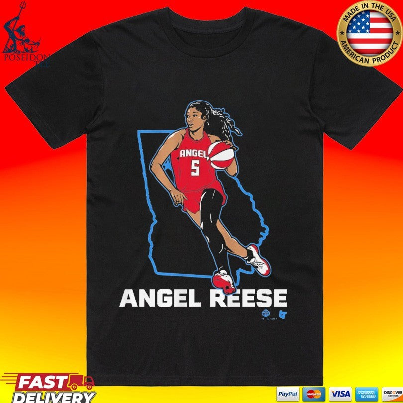 Angel Reese State Star Atlanta Basketball - Adult & Kids T-Shirts, Sweatshirts & Hoodies apparel design preview 1