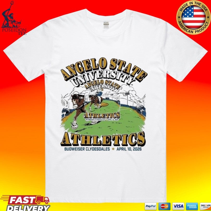 Angelo State University Athletics Budweiser - Adult & Kids T-Shirts, Sweatshirts & Hoodies apparel design preview 1