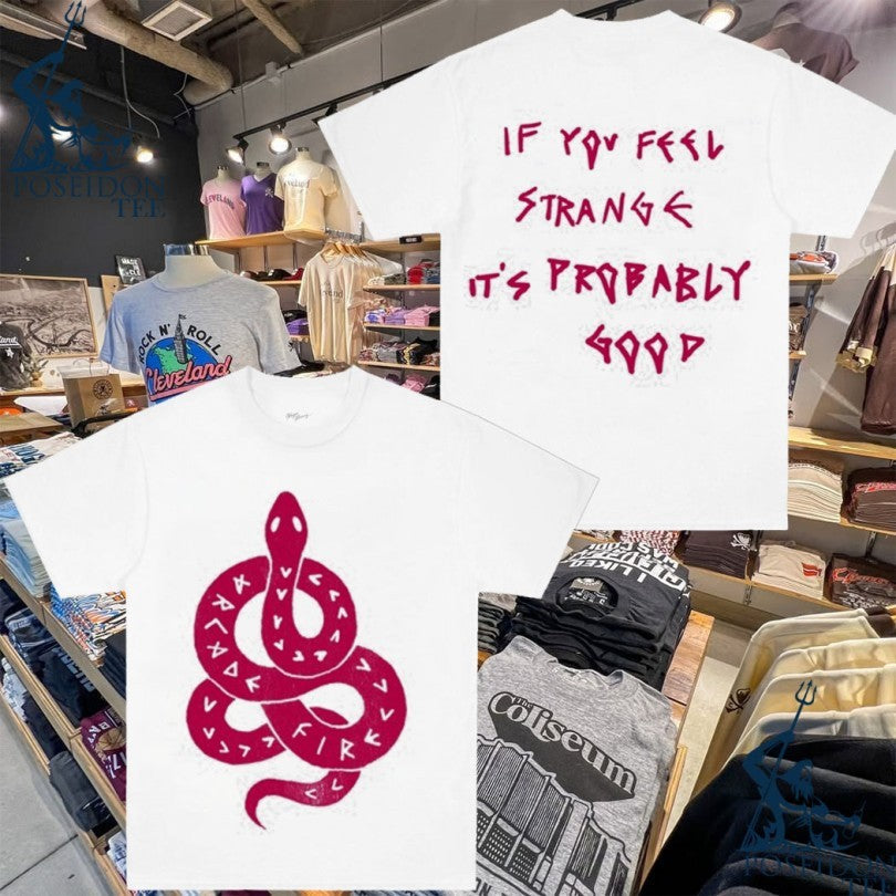 Arcade Fire Snake If You Feel Strange It's Probably - Adult & Kids T-Shirts, Sweatshirts & Hoodies apparel design preview 1