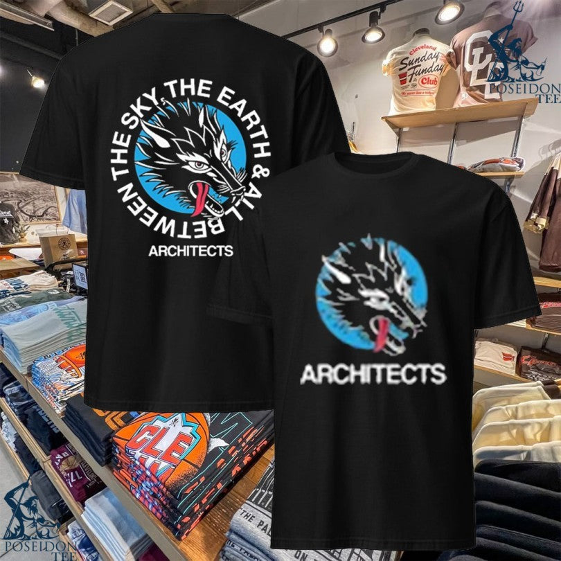 Architects Wolf Head The Sky Earth And All Between - Adult & Kids T-Shirts, Sweatshirts & Hoodies apparel design preview 1