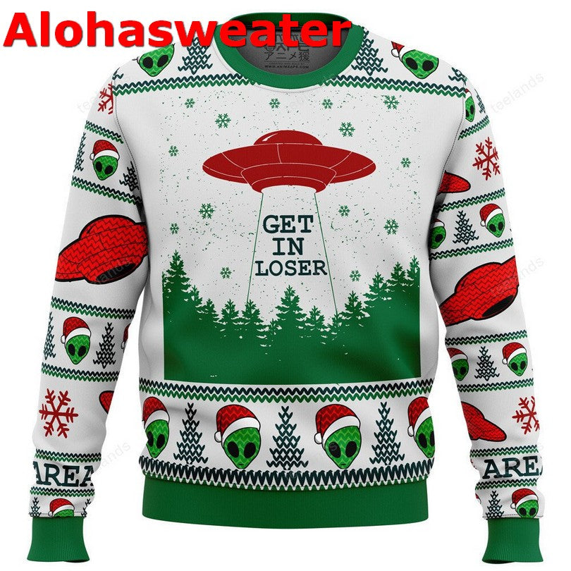 Area 51 get in loser Christmas Sweater - Holiday Gift product image