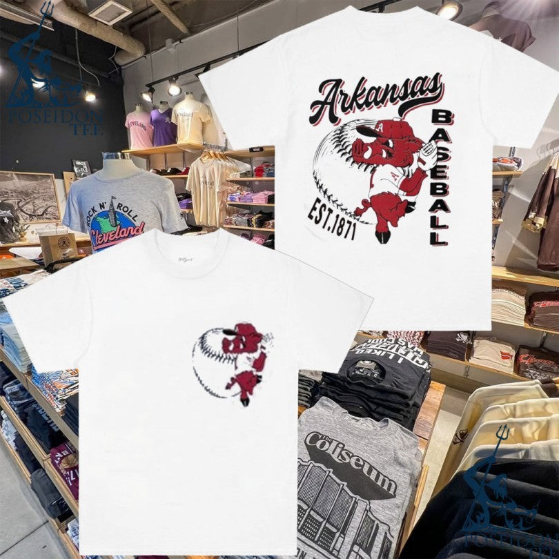 Arkansas Razorbacks Baseball - Adult & Kids T-Shirts, Sweatshirts & Hoodies apparel design preview 1