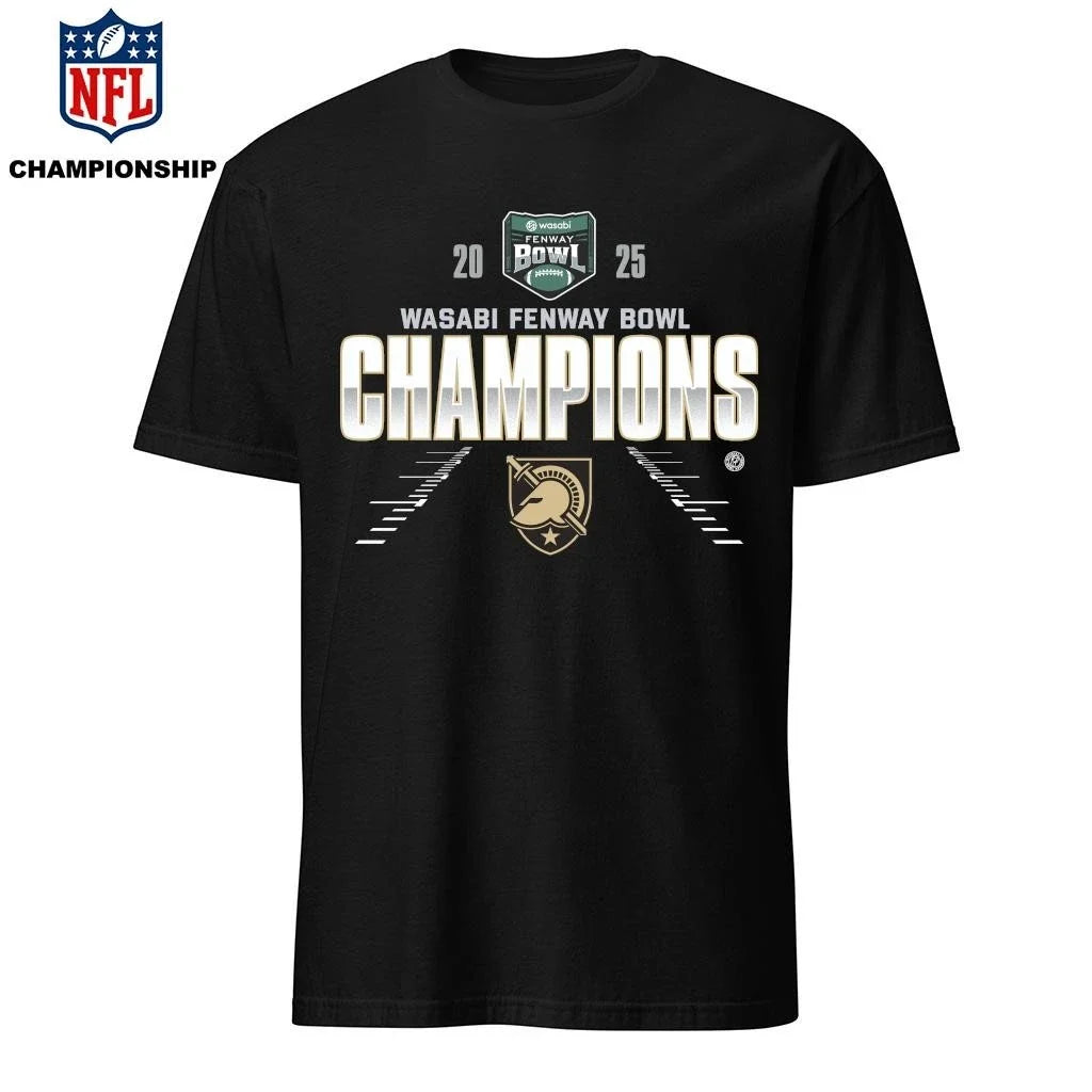 Army Black Knights 2025 Wasabi Fenway Bowl Champions - Adult & Kids T-Shirts, Sweatshirts & Hoodies apparel design preview 1
