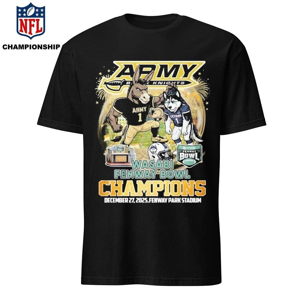 Army Black Knights Wasabi Fenway Bowl Champions - Adult & Kids T-Shirts, Sweatshirts & Hoodies apparel design preview 1