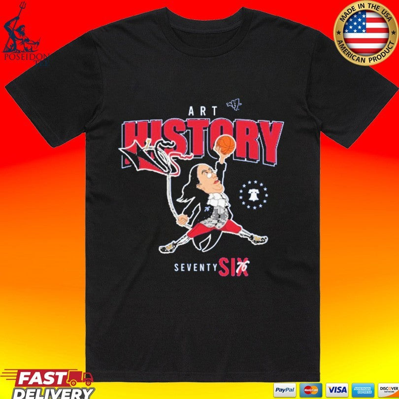 Art History 101 Ben Frank Jumpman Royal - Adult & Kids T-Shirts, Sweatshirts & Hoodies apparel design preview 1