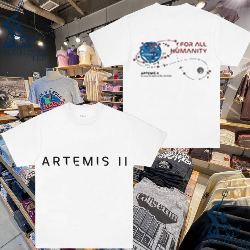 Artemis Ii Mission Nasa Moon Map - Adult & Kids T-Shirts, Sweatshirts & Hoodies apparel design preview 1