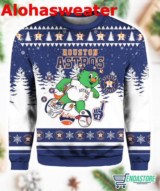 Astros Mascot Orbit Ugly Christmas Sweater - Holiday Gift product image