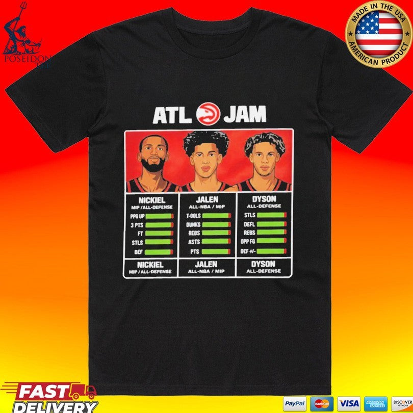 Atl Jam Nickeil Jalen Dyson - Adult & Kids T-Shirts, Sweatshirts & Hoodies apparel design preview 1