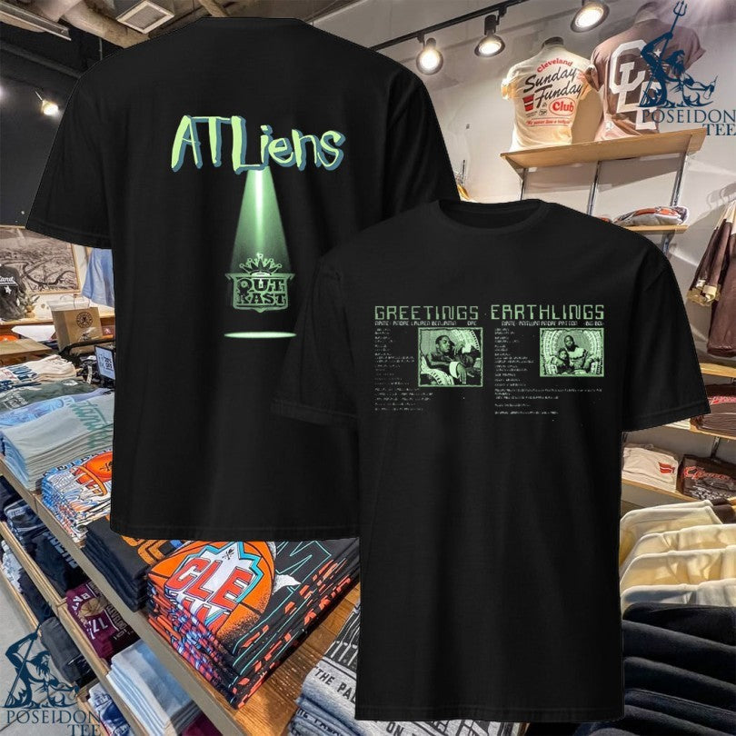 Atliens Outkast Greetings Earthlings - Adult & Kids T-Shirts, Sweatshirts & Hoodies apparel design preview 1