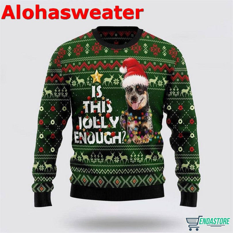 Australian Cattle Dog Jolly Ugly Christmas Sweater - Gift for Animal Lovers product image