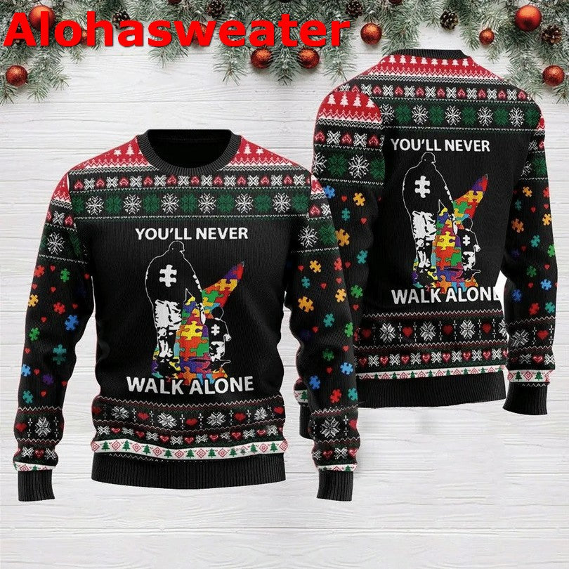 Awesome Firefighter Respect Ugly Christmas Sweater - Holiday Gift product image 3