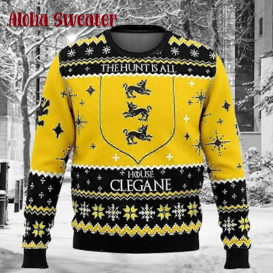 Autumn And Winter Game Of Thrones Ugly Christmas Sweater - Holiday Gift product image