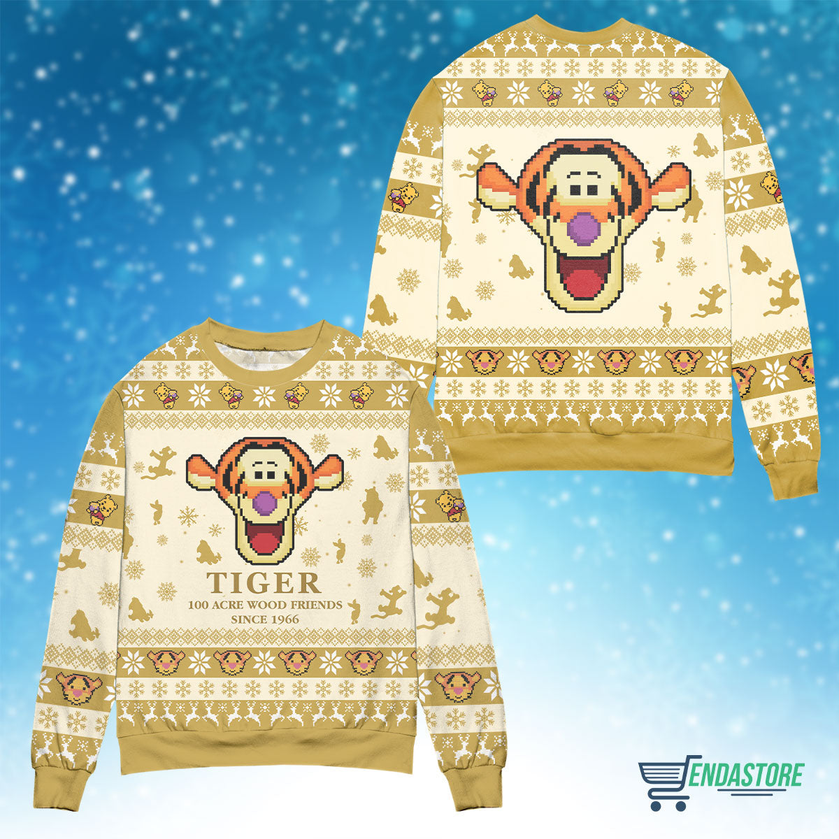 Winnie the Pooh Tigger 3D Christmas Sweater - Holiday Gift product image 3