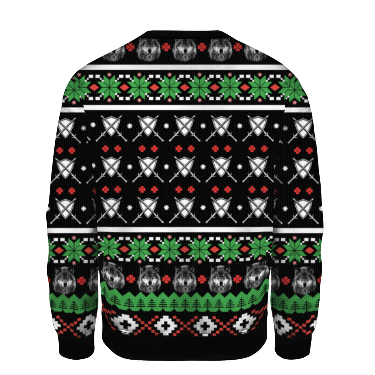 Wolf Santa 3D Ugly Christmas Sweater - Holiday Gift product image 2