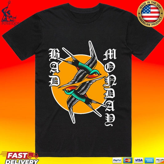 Bad Monday Swallows - Adult & Kids T-Shirts, Sweatshirts & Hoodies apparel design preview 1