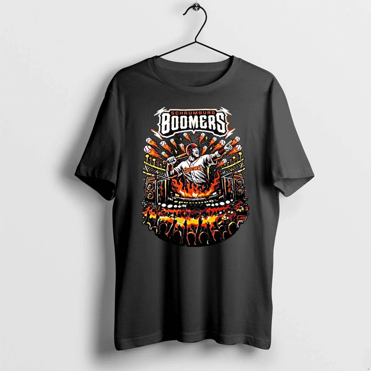 Baseball Flaming Batter Graphic 0 Sweater - Adult & Kids T-Shirts, Sweatshirts & Hoodies apparel design preview 1