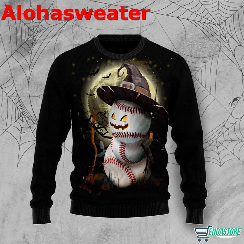 Baseball Pine Tree Ugly Christmas Sweater - Holiday Gift product image 2