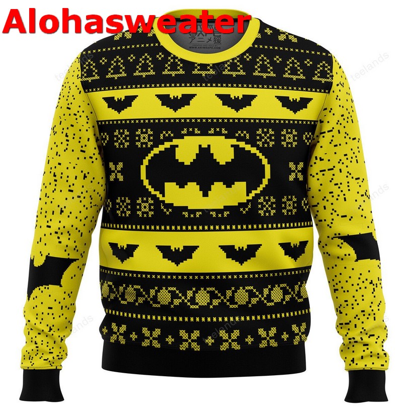 Batman Feature Iconic Ugly Christmas Sweater - Holiday Gift product image