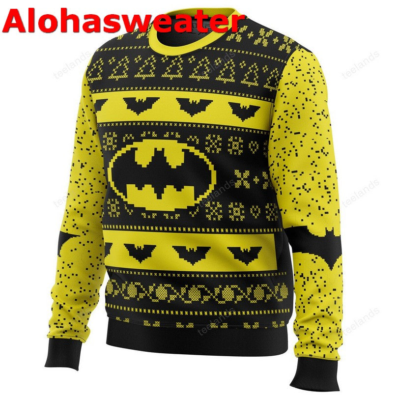 Batman Feature Iconic Ugly Christmas Sweater - Holiday Gift product image 2