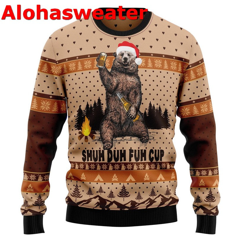 Bear They Not Like Us Ugly Christmas Sweater - Holiday Gift product image 3